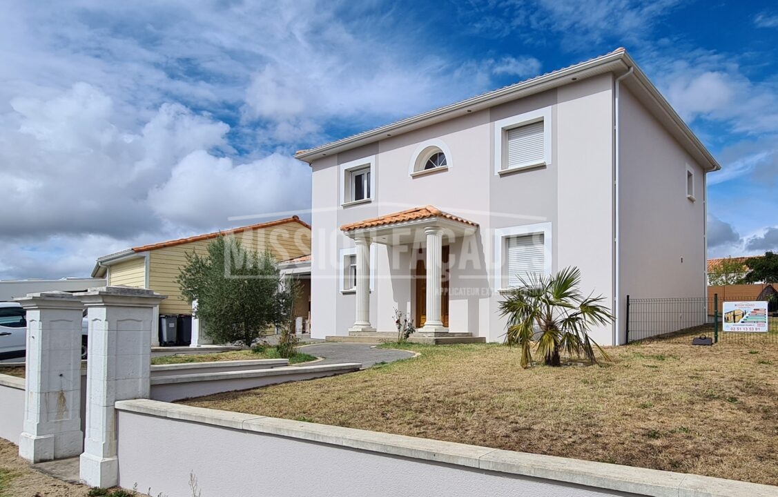 Ravalement de façades maison individuelle Nantes